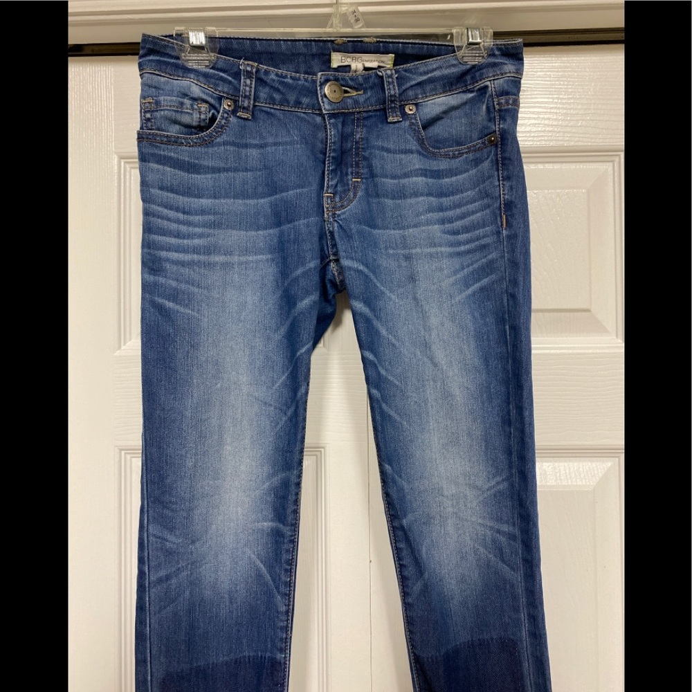 Bcbgeneration Shadow Patch Jeans Size 25 - image 5